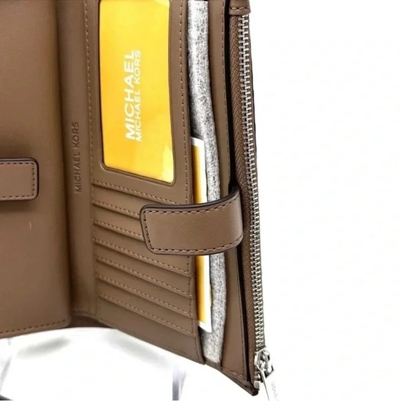 Michael Kors Large Double Zip Wallet Wristlet Dusk Multi - Picture 9 of 10